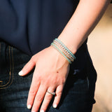 Scarlett Grace Beaded Bracelet Set | Silver