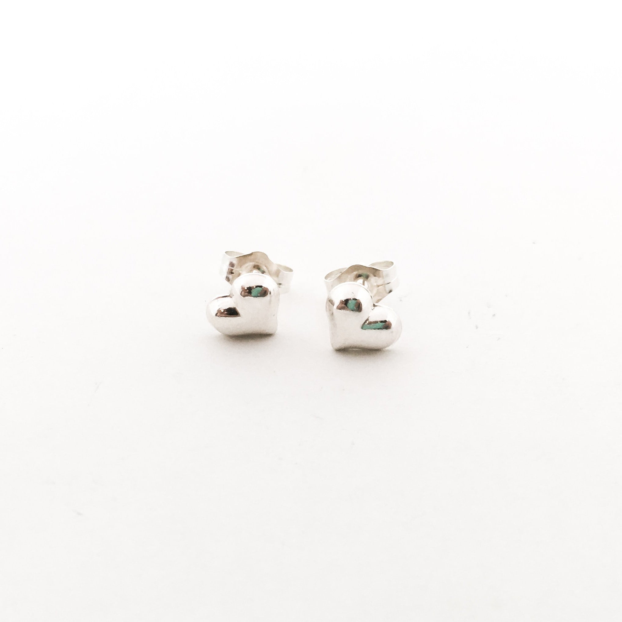 HEART STUD EARRINGS | STERLING SILVER - MTT Collective