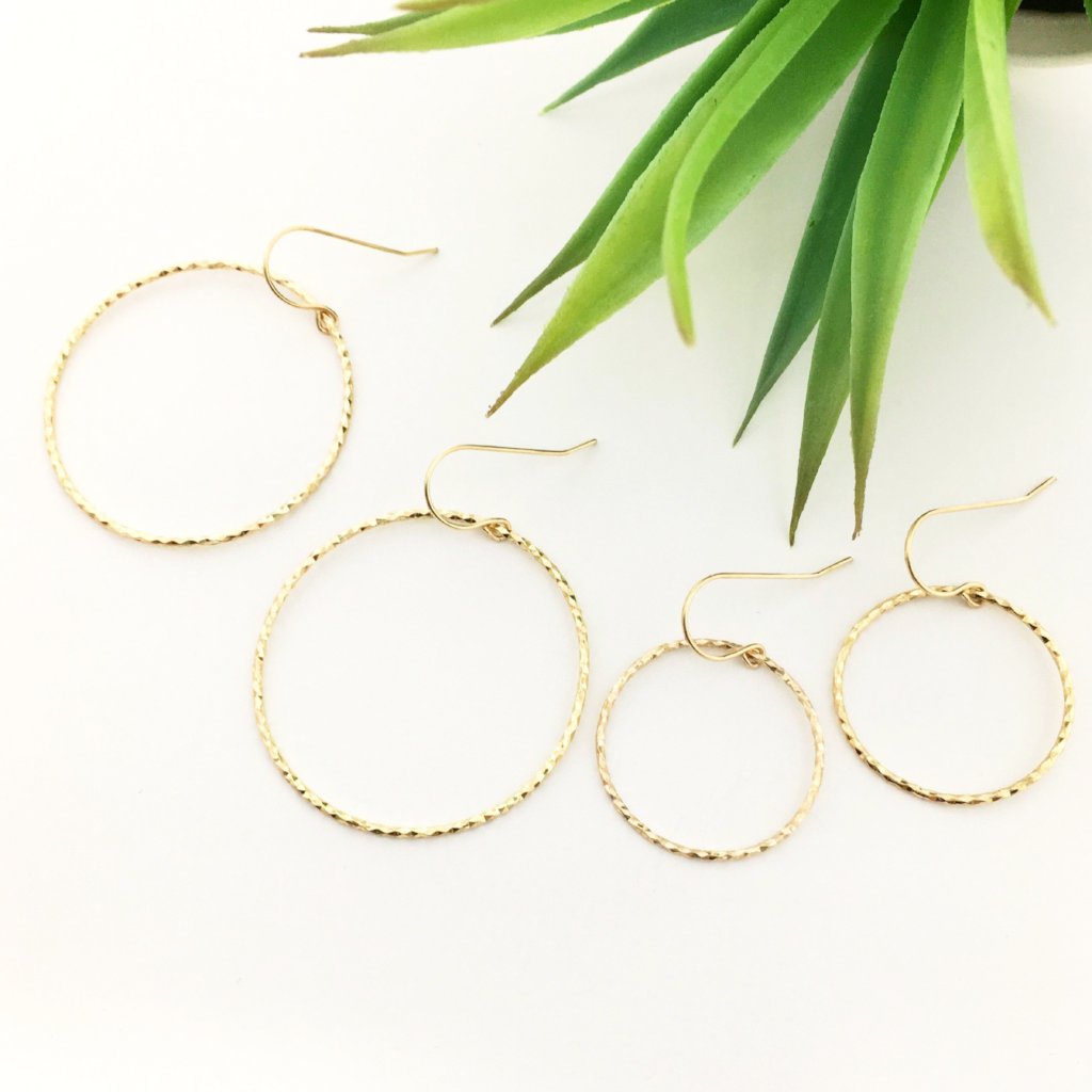 TWISTED HOOP EARRINGS | 14K GOLD-FILLED | SIZE OPTIONS - MTT Collective