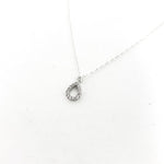 CRYSTAL OPEN DROP NECKLACE | STERLING SILVER - MTT Collective