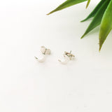 MOON STUD EARRINGS | STERLING SILVER - MTT Collective