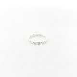Woven Stacking Ring | Silver