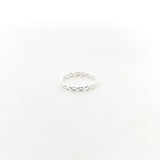 Woven Stacking Ring | Silver