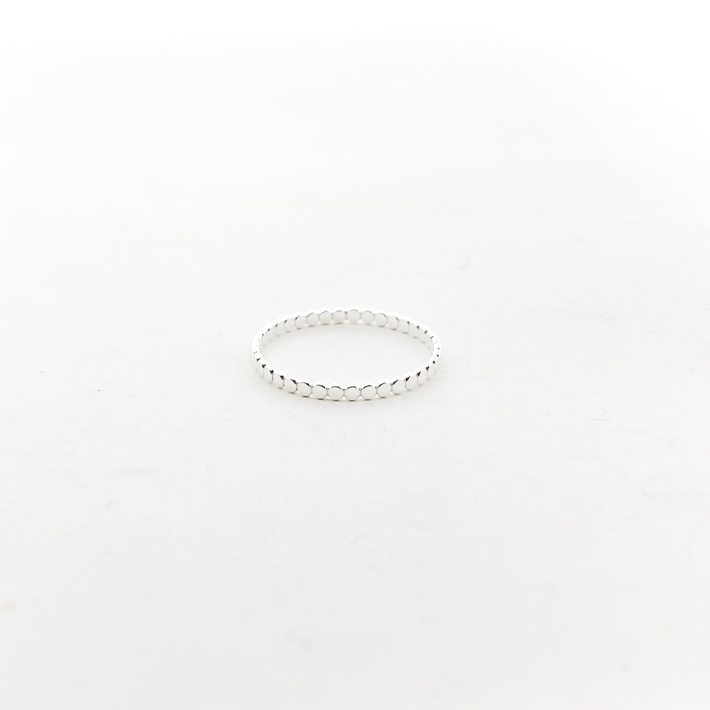Flat Beaded Ring | Silver - MTT Collective
