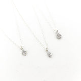 MINI RHINESTONE PENDANT NECKLACES | STERLING SILVER | STYLE OPTIONS - MTT Collective