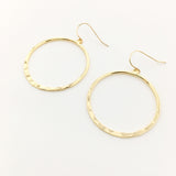 Gigi Hammered Hoop Earrings - MTT Collective