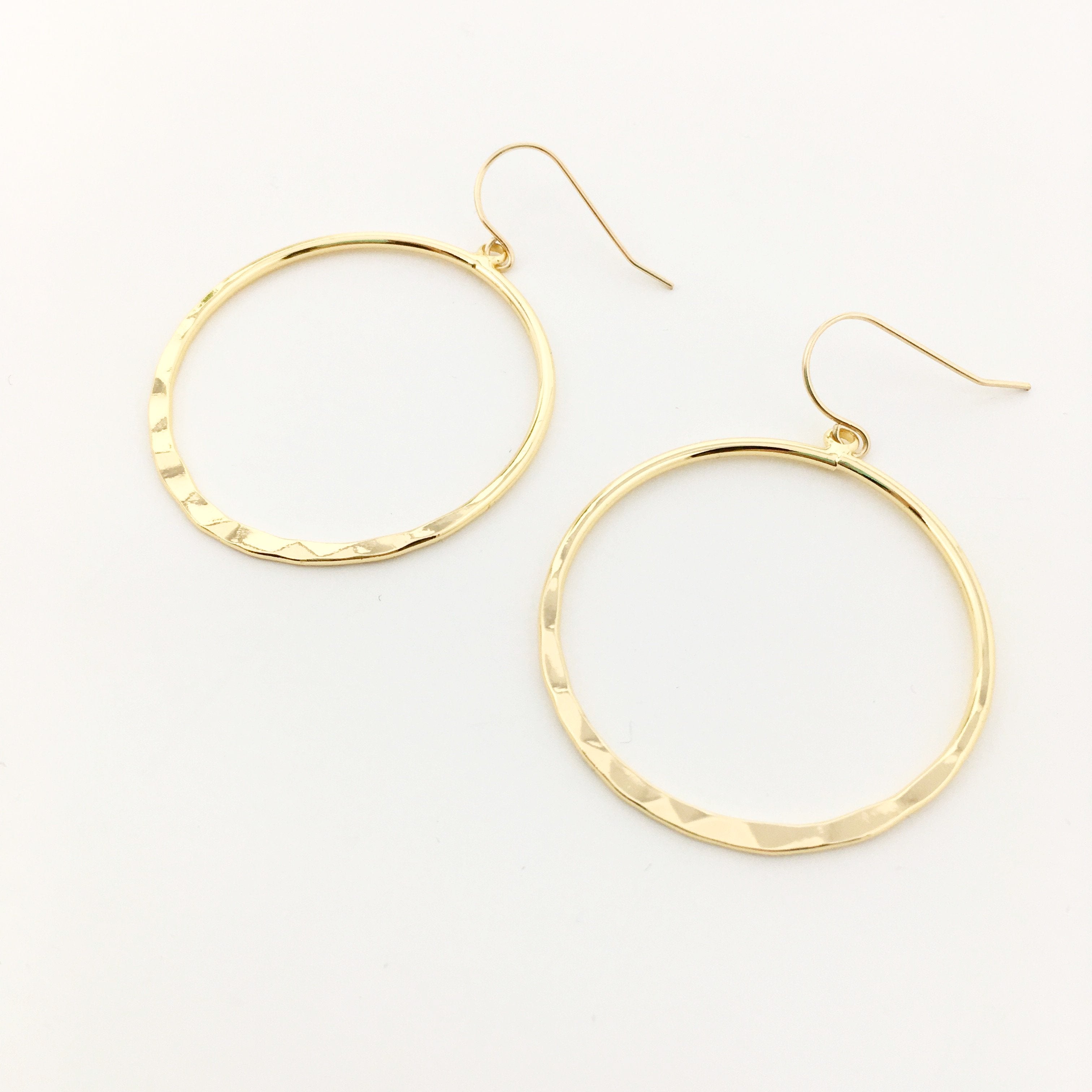 Gigi Hammered Hoop Earrings - MTT Collective