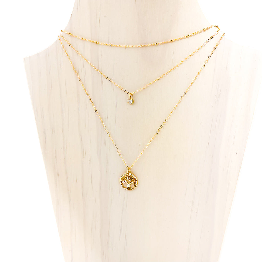 Tree Of Life Necklace Set | 14K Gold-Filled | Set Of 3 - MTT Collective