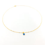 BLUE LAB OPAL NECKLACE | 14K GOLD-FILLED - MTT Collective