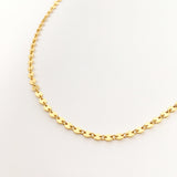 Luna Disc Chain Necklace | Gold
