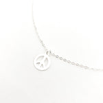 Love Is All Peace Charm Necklace | Silver - MTT Collective