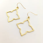 Sienna Brushed Star Earrings | Gold - MTT Collective