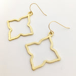 Sienna Brushed Star Earrings | Gold - MTT Collective