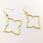 Sienna Brushed Star Earrings | Gold - MTT Collective