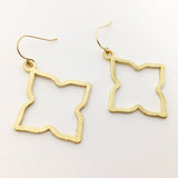 Sienna Brushed Star Earrings | Gold - MTT Collective