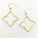 Sienna Brushed Star Earrings | Gold - MTT Collective