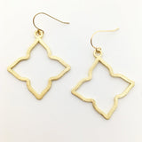 Sienna Brushed Star Earrings | Gold - MTT Collective