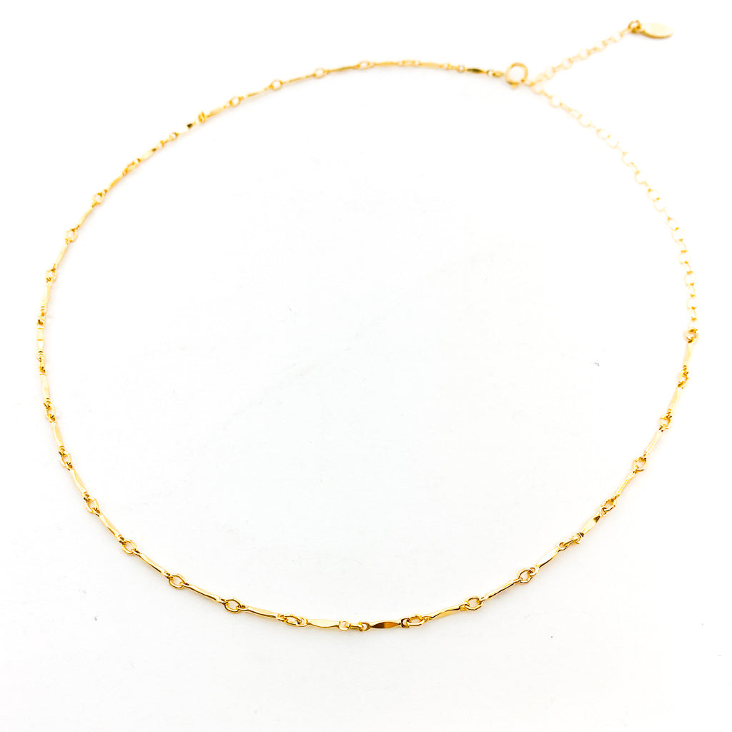 BAR CHAIN NECKLACE | 14K GOLD-FILLED - MTT Collective