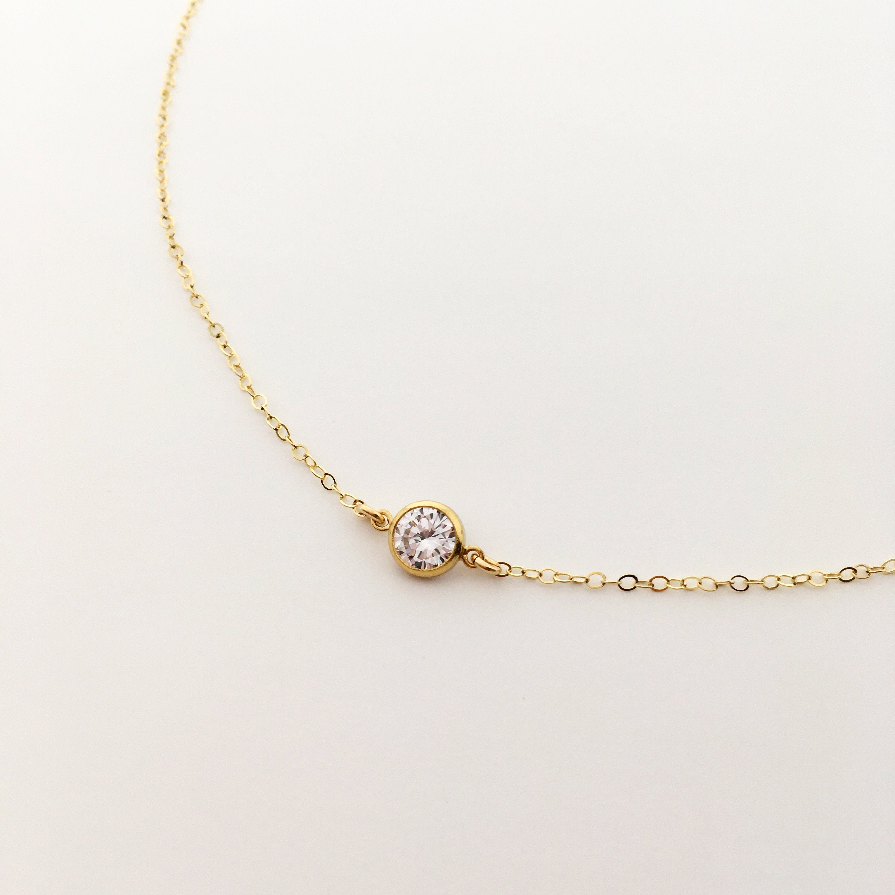 TATUM RHINESTONE NECKLACES | 14K GOLD-FILLED | MED & SM - MTT Collective