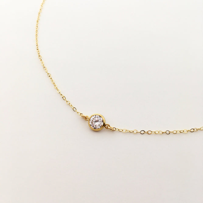 TATUM RHINESTONE NECKLACES | 14K GOLD-FILLED | MED & SM - MTT Collective