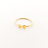 Double Heart Stacking Ring | Gold