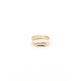 Nova Dotted Mixed Band Ring | Silver & Gold - MTT Collective