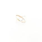 X AXIS RING | STERLING SILVER & 14K GOLD FILLED | SIZE OPTIONS - MTT Collective