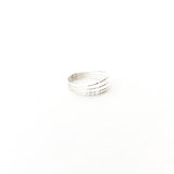 Open Quadruple Band Ring | Silver