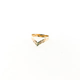 Double V Ring | Gold