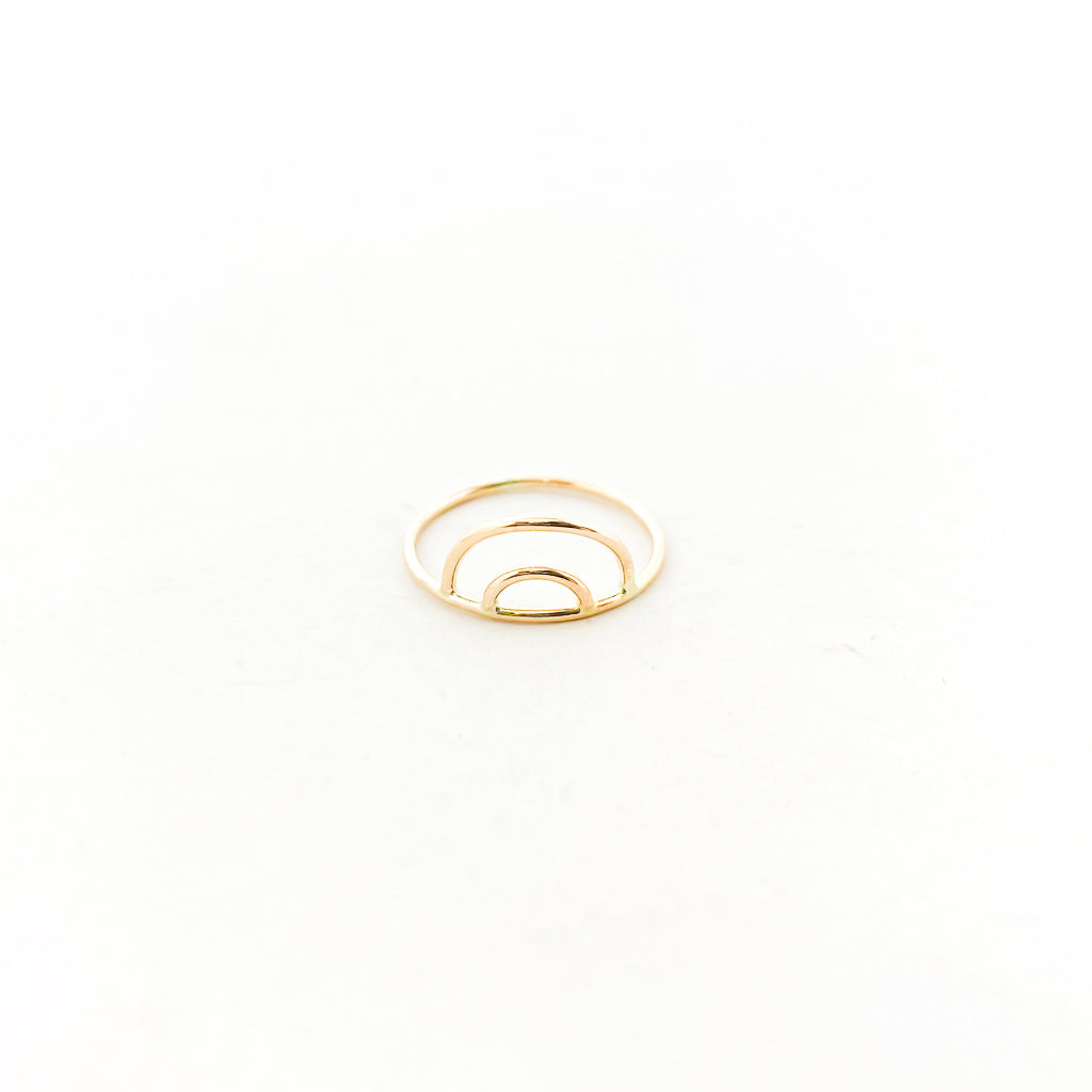 OPEN RAINBOW RING | 14K GOLD-FILLED | SIZE OPTIONS - MTT Collective