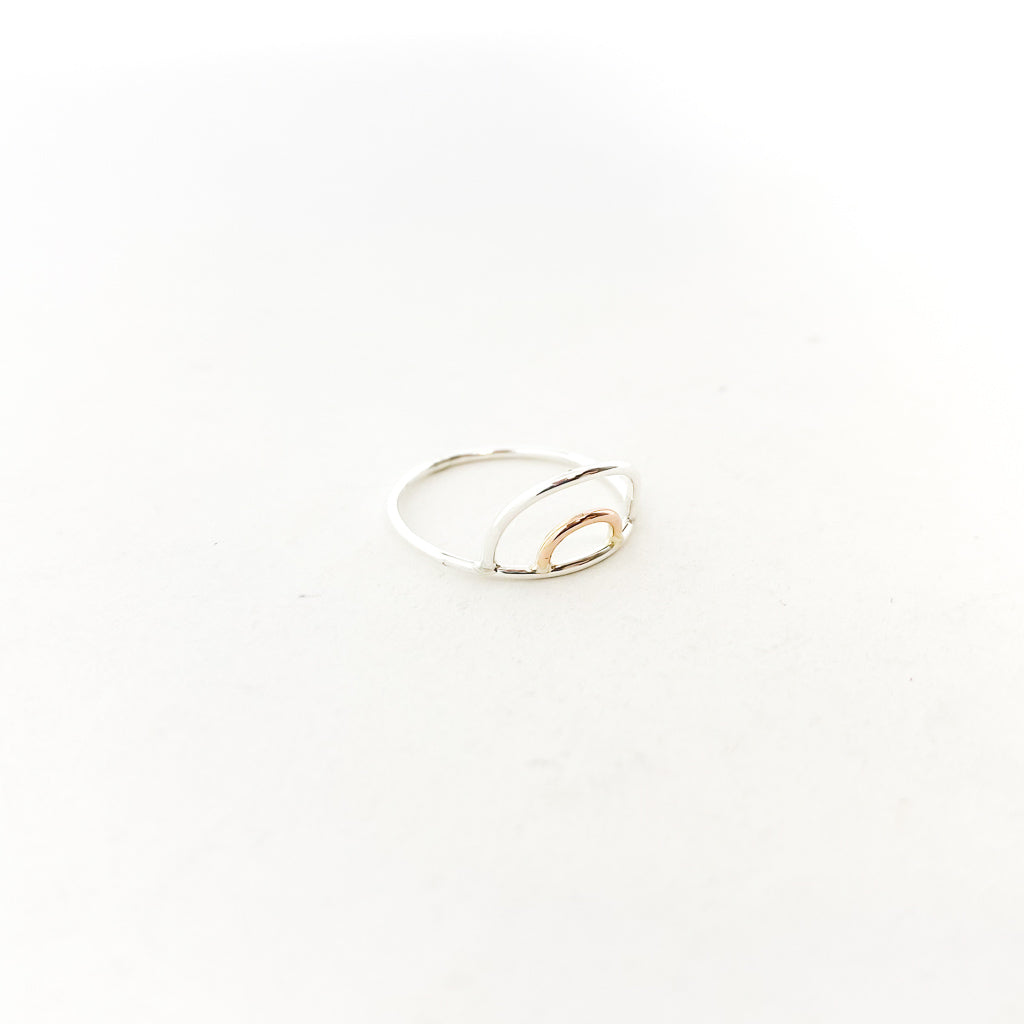 OPEN RAINBOW RING | STERLING SILVER & 14K GOLD-FILLED | SIZE OPTIONS - MTT Collective