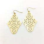Arabella Brushed Patterned Indian Earrings - MTT Collective
