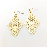 Arabella Brushed Patterned Indian Earrings - MTT Collective