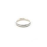 Jordan Linear Groove 4.5MM Band Ring | Silver - MTT Collective