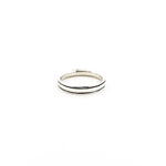Jordan Linear Groove 4.5MM Band Ring | Silver - MTT Collective