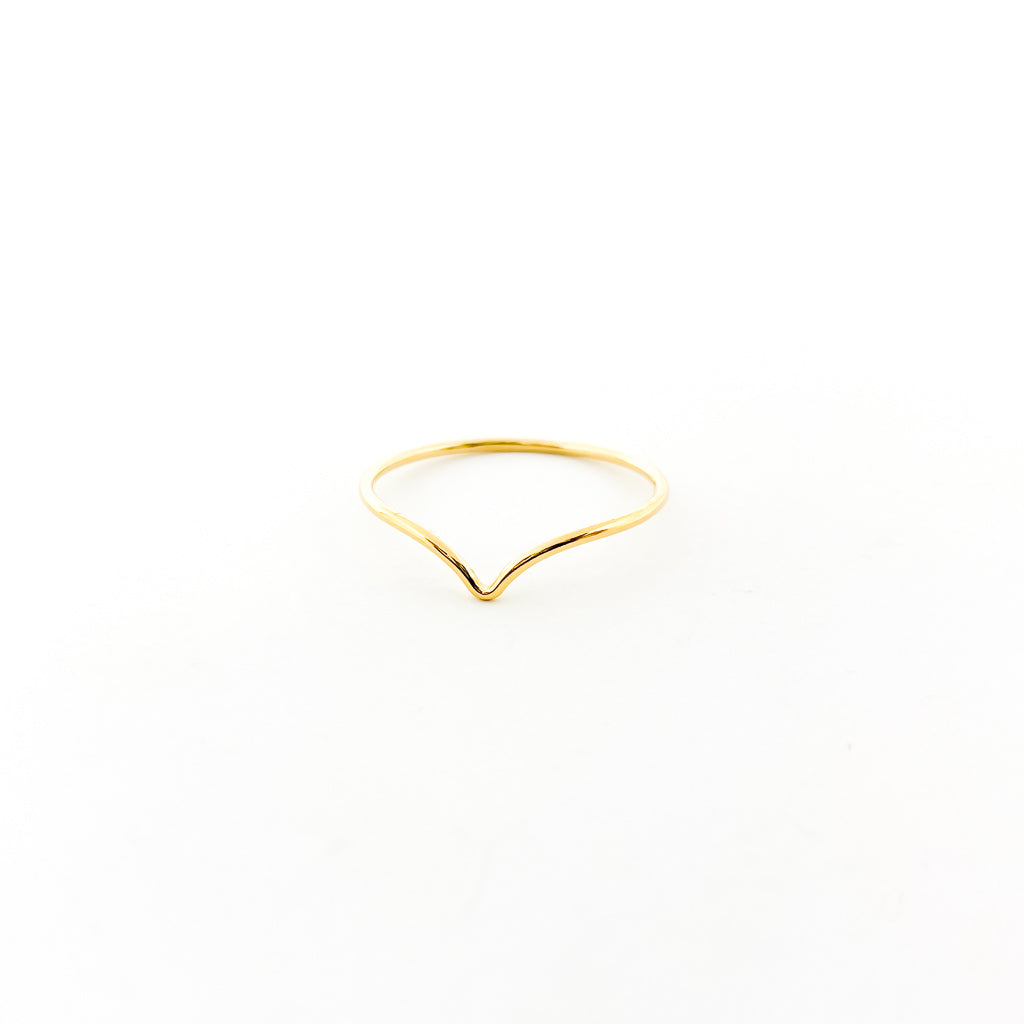 Lyla Small V-Shape Ring | Gold - MTT Collective