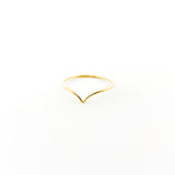 Lyla Small V-Shape Ring | Gold