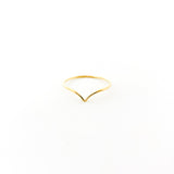 Lyla Small V-Shape Ring | Gold
