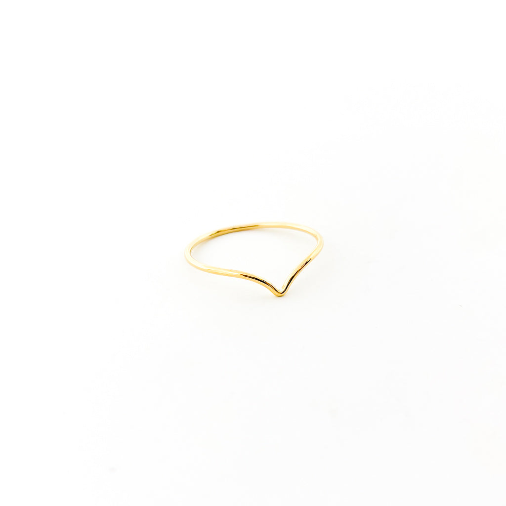 Lyla Small V-Shape Ring | Gold - MTT Collective