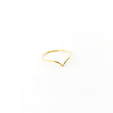 Lyla Small V-Shape Ring | Gold