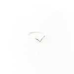 Lyla Small V-Shape Ring | Silver - MTT Collective