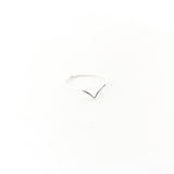 Lyla Small V-Shape Ring | Silver - MTT Collective