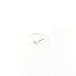 Lyla Small V-Shape Ring | Silver - MTT Collective