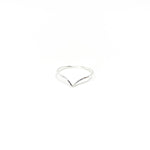 Lyla Small V-Shape Ring | Silver - MTT Collective