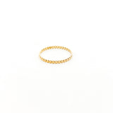 Flat Beaded Ring | Gold