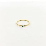 Bella Birthstone Stacking Ring | Gold - MTT Collective