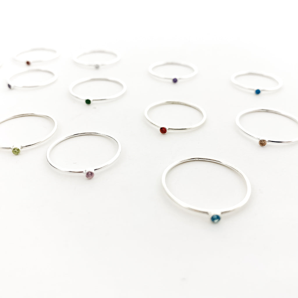 Bella Birthstone Ring |Silver - MTT Collective