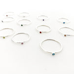Bella Birthstone Ring |Silver - MTT Collective