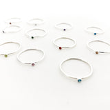 Bella Birthstone Ring |Silver - MTT Collective