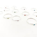 Bella Birthstone Ring |Silver - MTT Collective